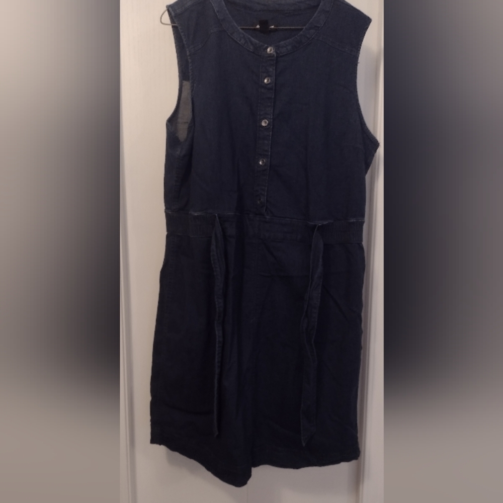 Joe Fresh Sleeveless Denim Dress - Blue